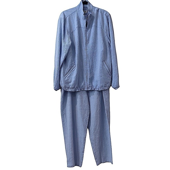 Orvis Pants - ORVIS Light Blue Track Suit Size XL